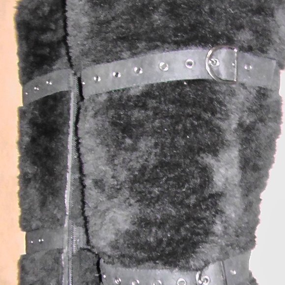 Anne Michelle Russian Inspired Black Boots - Picture 6 of 6